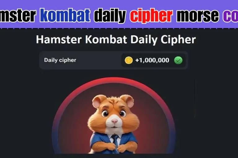 Hamster Kombat Daily Cipher Morse Code Today