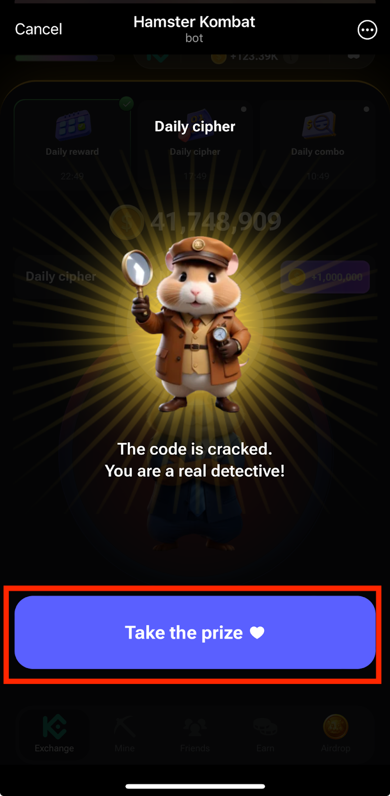 Hamster Kombat Daily Cipher Code July 14