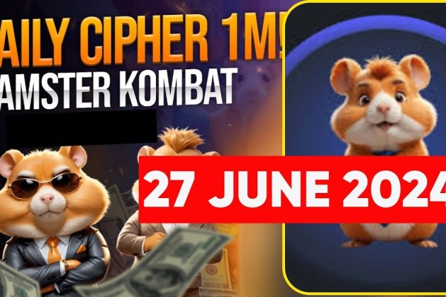 Hamster Kombat Daily Cipher Code today 27 July